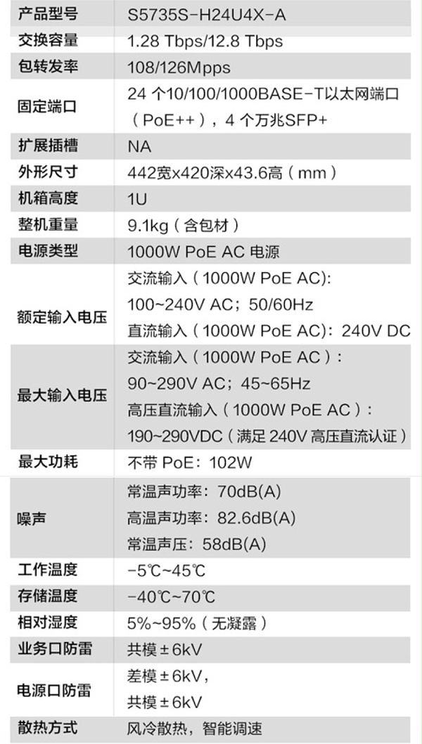 华为网络交换机